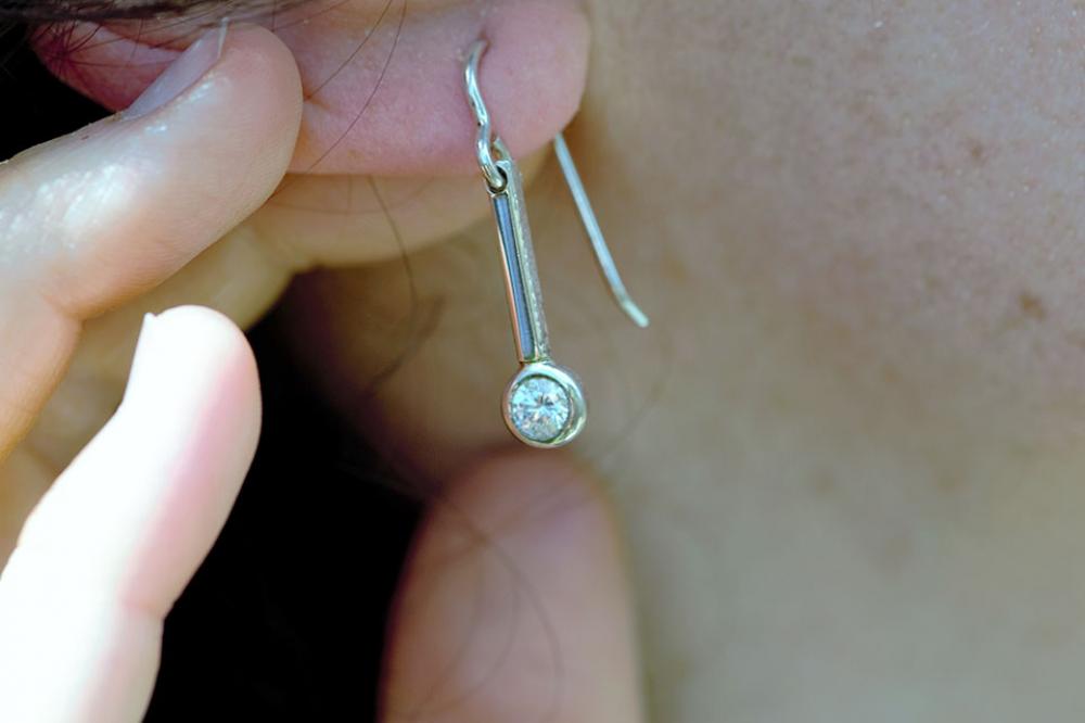 Arracada plata