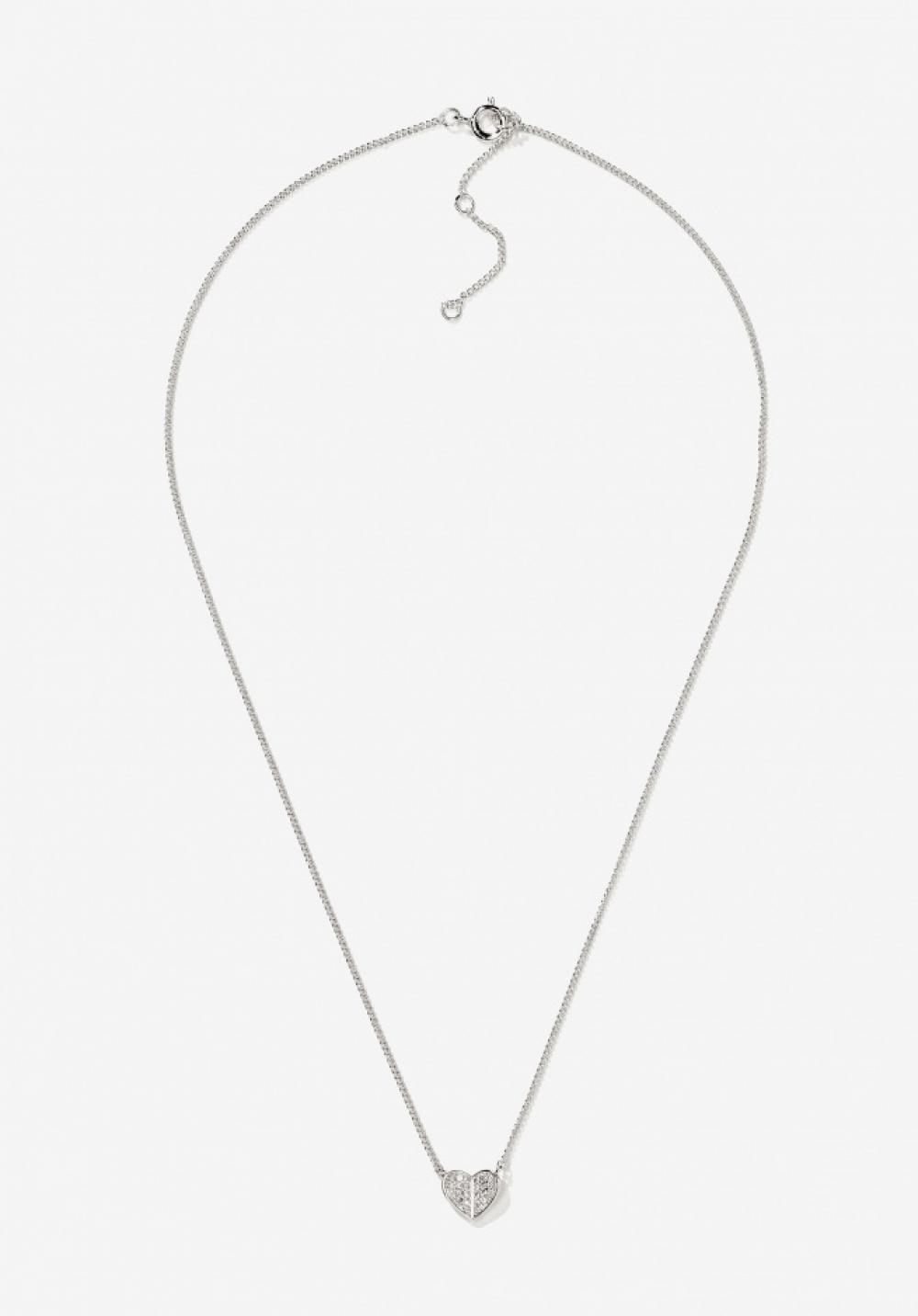 Collar corazon silver plated,collaret cor
