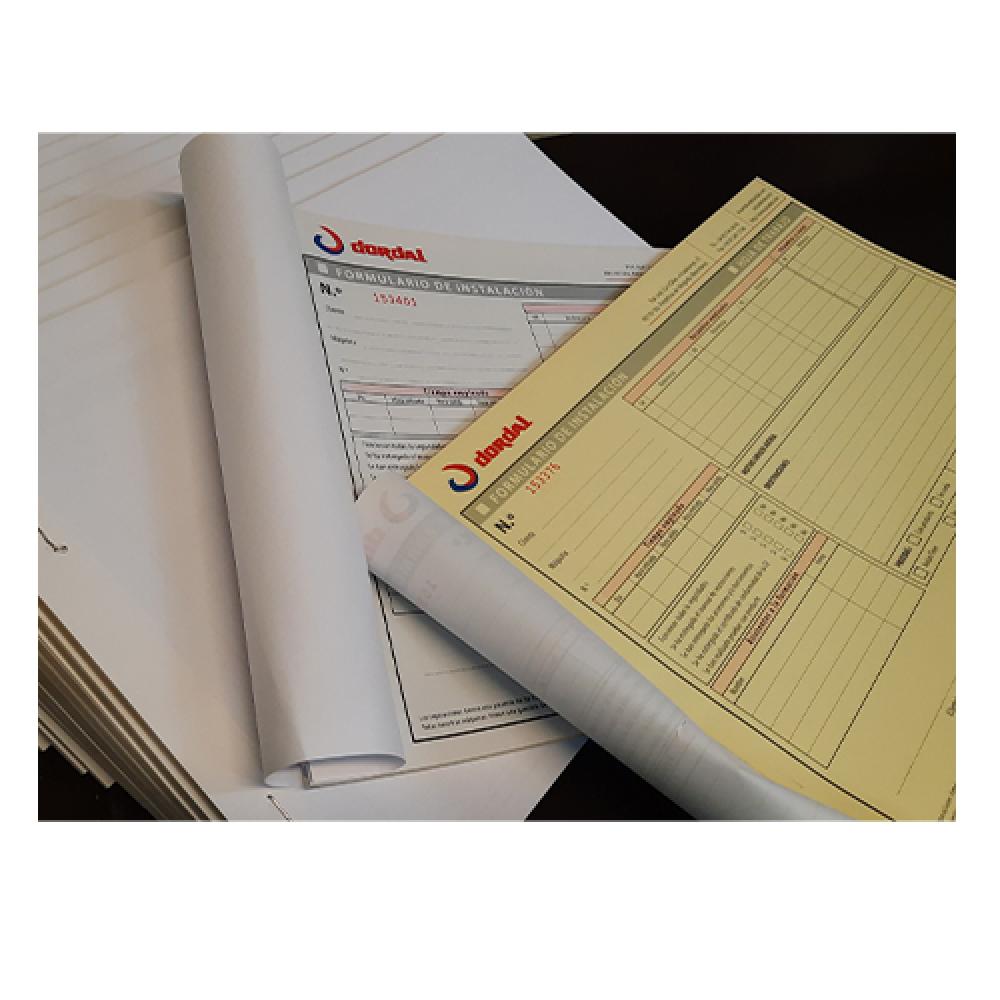 Albarans amb paper autocopiatiu, numerats