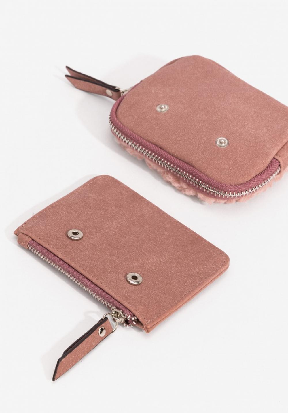 Monedero doble . Porta monedas y targetero